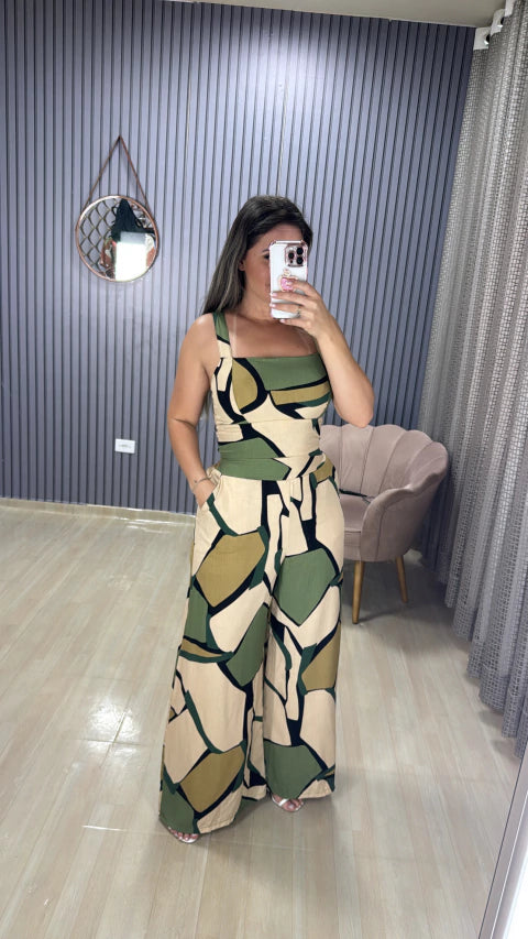 Conjunto calça pantalona Raissa