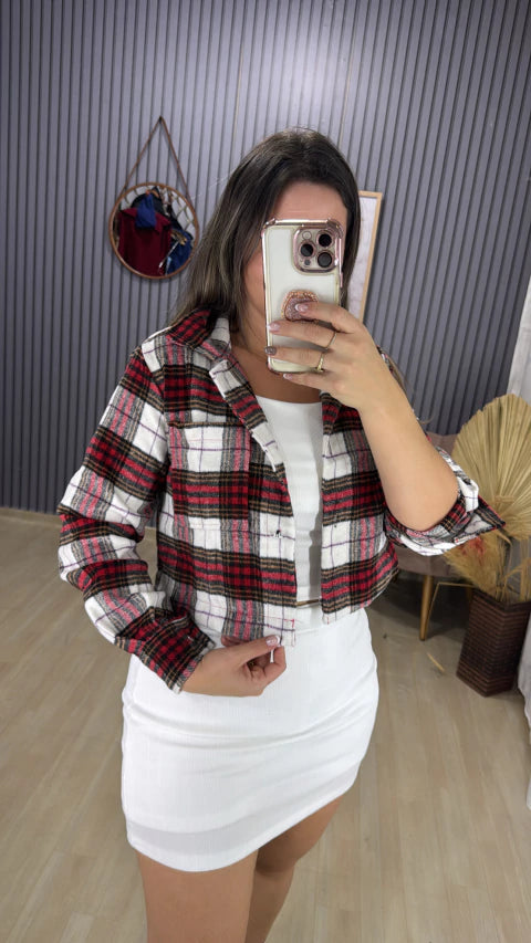 Jaqueta flanelada xadrez