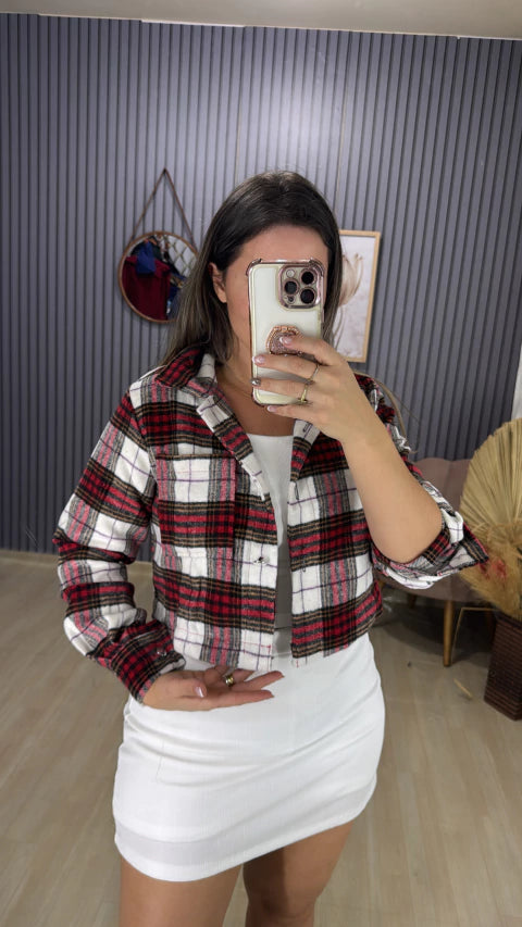 Jaqueta flanelada xadrez