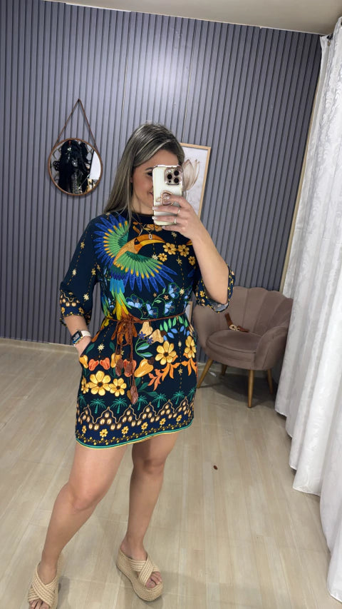 Vestido manga inspiração farm