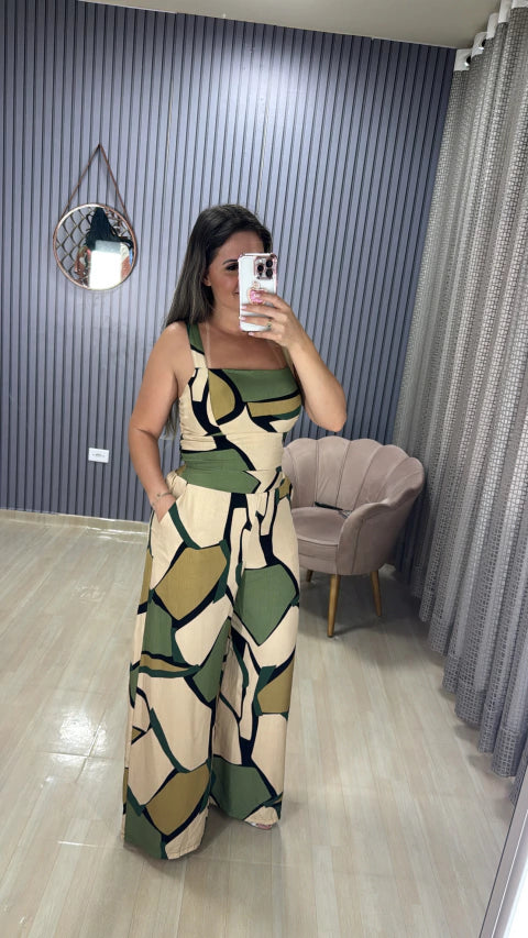 Conjunto calça pantalona Raissa