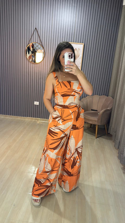 Conjunto calça pantalona Raissa