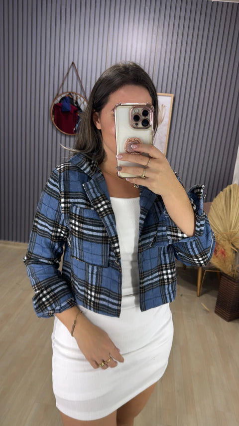 Jaqueta flanelada xadrez
