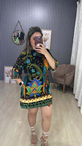 Vestido manga inspiração farm