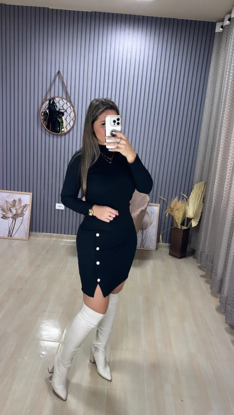 Vestido Amanda botões