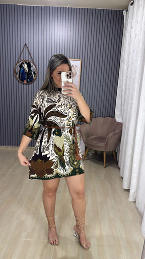 Vestido manga inspiração farm