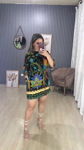 Vestido manga inspiração farm